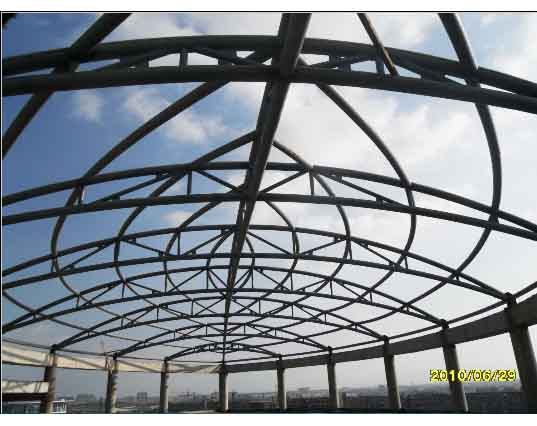 张家界中煤朔州宾馆管桁架工程